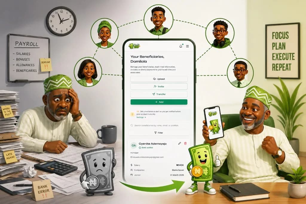 From payment confusion to a successful transfer on Staffpay.ng