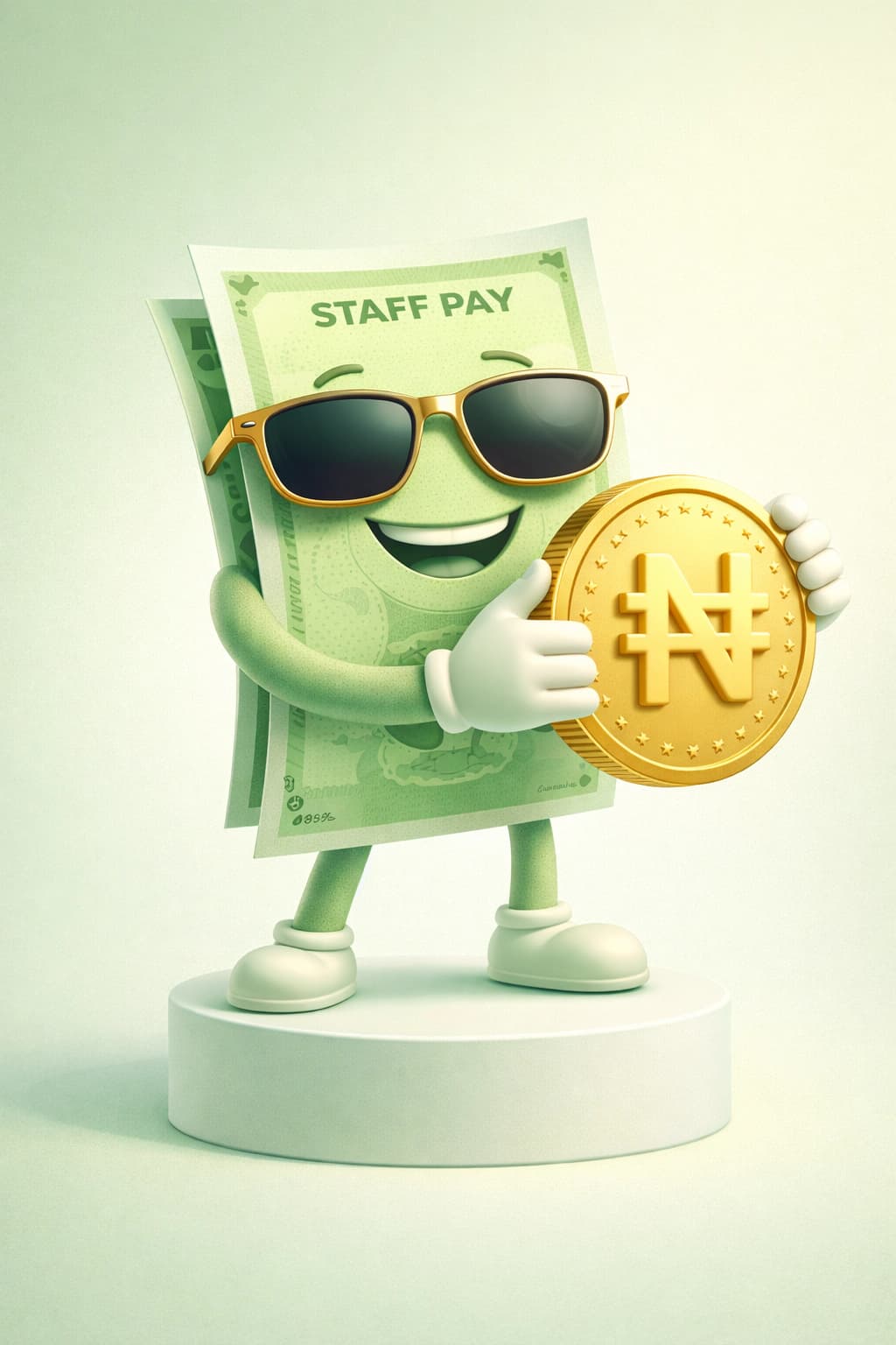 Naira salary and bank-style imagery for best ways to receive salary in Nigeria